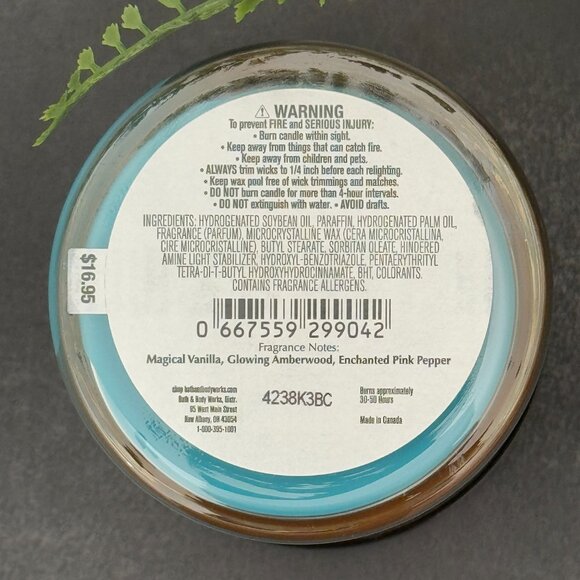 BBW Wicked Vanilla Woods Bath & Body Works Single Wick Candle - Picture 10 of 10